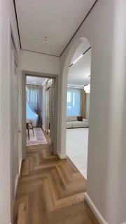 Дизайн объединённого пространства кухня 14 кв. м и гостиная 21 кв. м . Ключевой акцент - лофт перегородка она не только задаёт стиль гостиной, но и... - изображение 1 - дизайн, объединённого, пространства