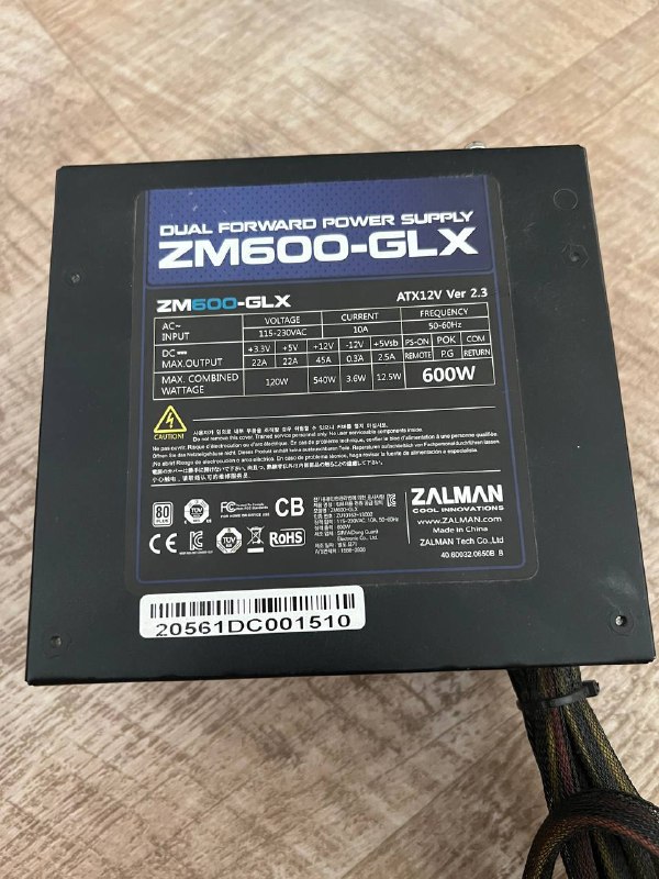 Продам блок питания Zalman ZM600-GLX (600W) — фото 1