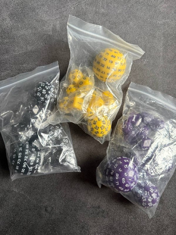 Наборы дайсов (D&D и не только) 15 шт