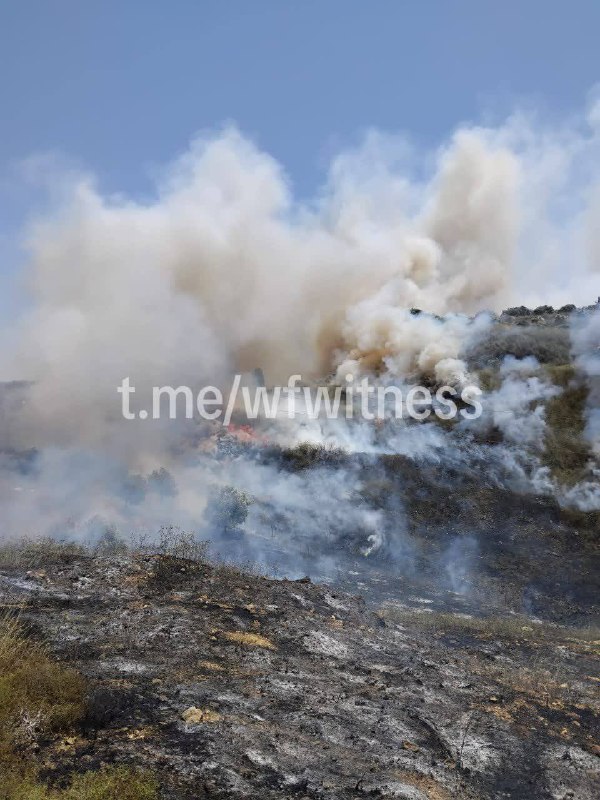 ️🇱🇧🇮🇱 צה"ל הטיל בכוונה מספר פצצות תבערה בפאתי העיירה ג'דיידת מרג'עון, באזור מערב אל-תאל, מה שגרם לשריפה…