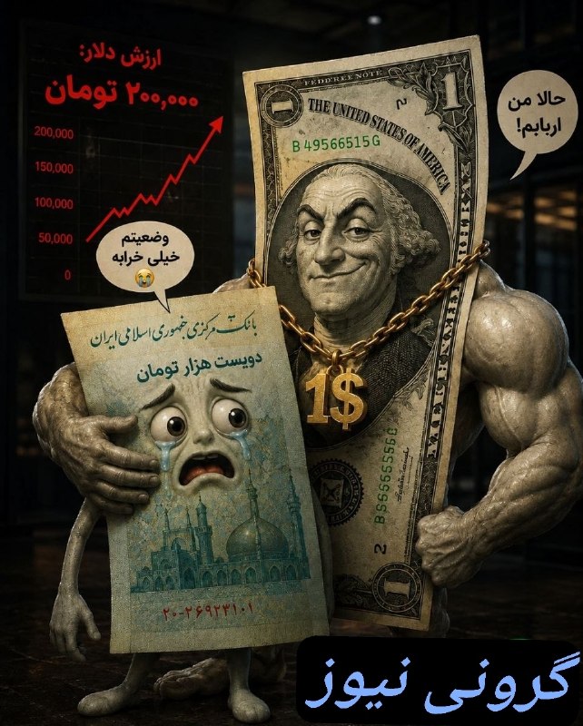 اخبار فوری گِرونی: 🔸دلار رسما به 200هزار تومان رسید@geroni_news ⚡️