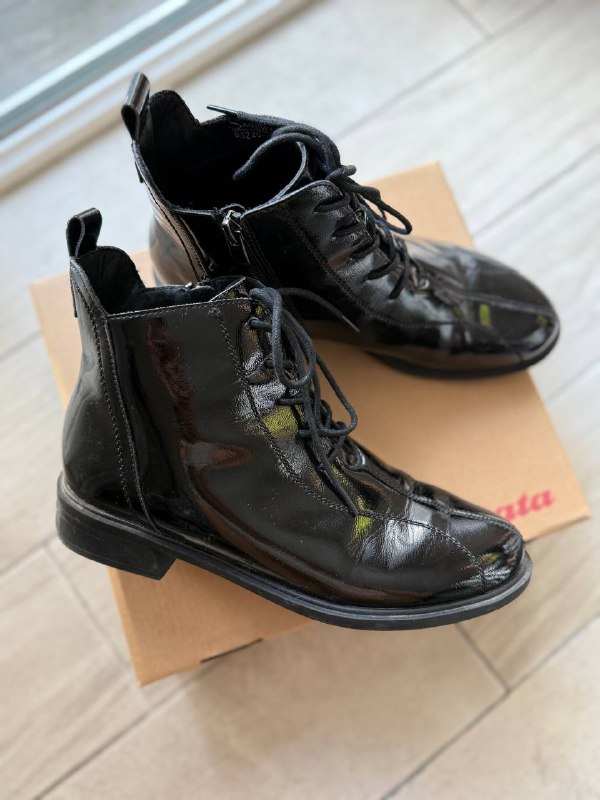 Кожаные ботинки осень 🍂 — фото 1