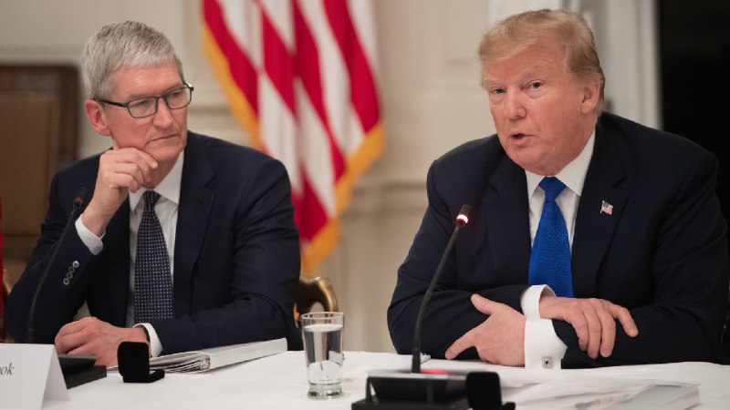 Trump says he doesn't want Apple building products in India: 'I had a little problem with Tim Cook'