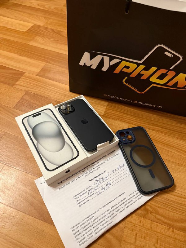 Описание: продам iphone 15 128gb маленькое пятнышко на экране, на работу никак не влияет, в остально... - фотография - 1