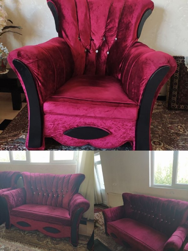 نیازمندیهای تکاب: 🌸باسلام 🔹 #مبل_فروشی🔺7 نفره 🔸رویه مخمل🔹یک عدد دونفره🔸یک عدد سه نفره و دو عدد تک نفره🔻تمیز و مرتب💵قیمت 2 میلیون📲099306651