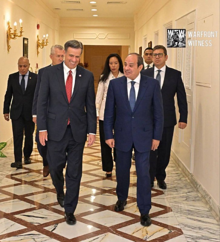 ️🇪🇬🇺🇸 Egypt Today: Egyptian President Abdel Fattah el-Sisi held talks with CIA Director John Ratcliffe in Cairo, focusing on efforts to de-escalate the Iranian crisis and broader regional security.