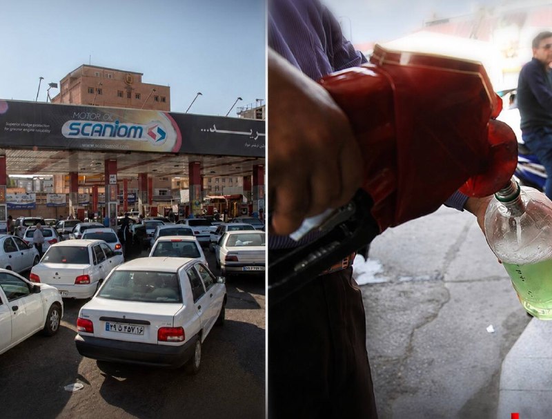 משבר בנזין במחוז מזנדראן, היווצרות תורים ארוכים