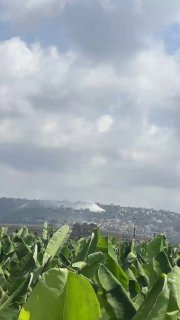 דחוף: הכיבוש מכוון את העיירה מנצורי, דרומית ללבנון, באמצעות פצצות תבערה