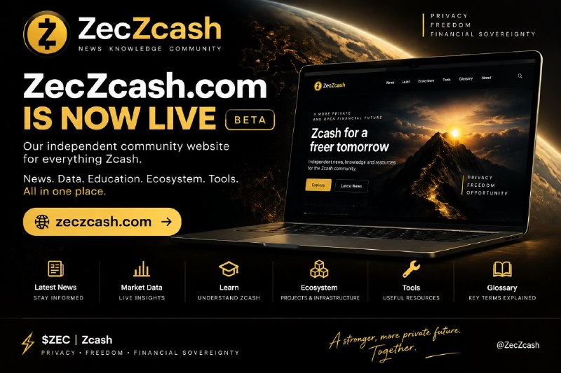 ZecZcash.com is now live — Beta We’ve launched the first version of…