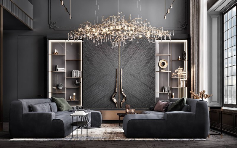 Телевизор не должен существовать как черное окно в неизвестности на вашей стене Мы собрали для вас несколько вариантов ТВ-зон из наших проектов каж... - изображение 3 - панелью, стеллажом, камином