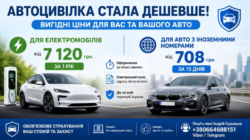 Ілюстрація до статті: Гарна новина для власників електромобілів та авто з іноземною реєстрацією!