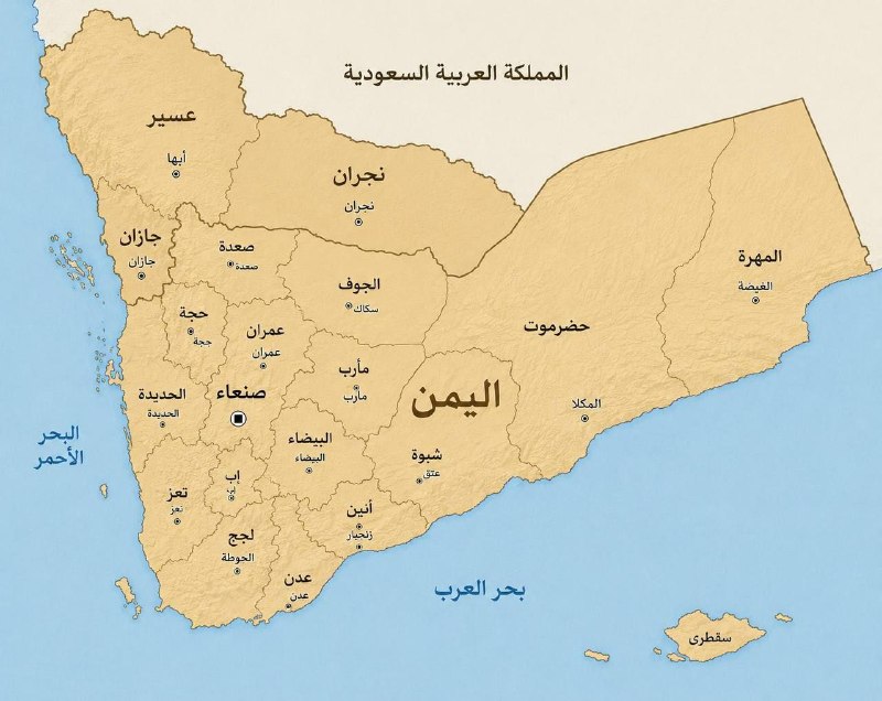 همه چیز از همه جا: گروه انصارالله این نقشه را دربارهٔ یمن منتشر کردهاند.طبق این نقشه، ۳ منطقه سعودی به یمن ملحق شدهاند.صدرصد انصارالله او
