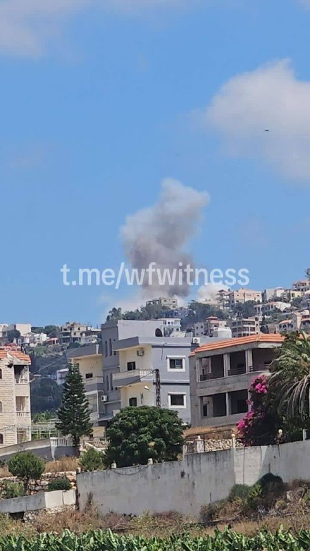 תיעוד נוסף מתקיפה אווירית ישראלית באל-מנצורי שבלבנון