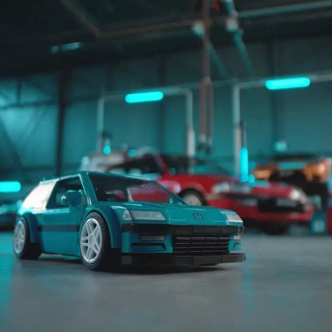 Mattel выпустил конструкторы с Honda Civic и Honda S2000 — это недорогие наборы с комплектами наклее 3