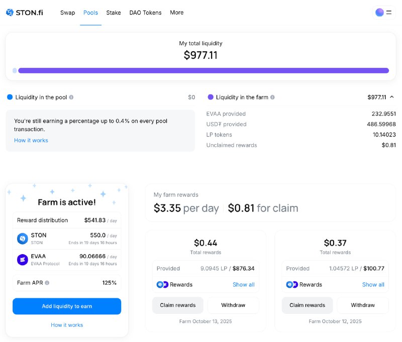 Получаю более 100 usdt каждый месяц, проинвестировав всего 1250 usdt (не финансовая рекомендация, разбор из личного опыта)UPD: позиция закрыта, подробнее в комментариях🚰 В последнее время я часто писал о pool'ах ликвидности (liquidity pools), начиная с их разбора. Это когда поставщики криптовалют дают свои токены в общий 
