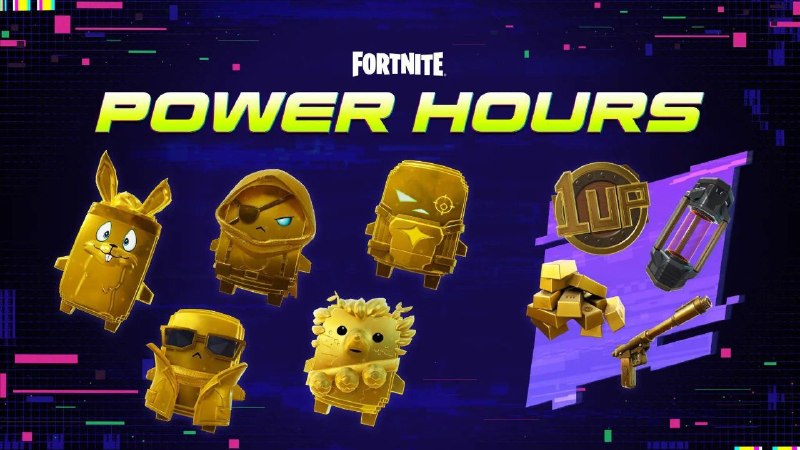 Fortnite Br | فورتنایت بی آر: 🔥🔥🔥| 🔥🔥🔥🔥📰 | رویداد "Golden Power Hours" از ساعت 21:30 و 4:30 به مدت دو ساعت در دسترس خواهد بود!📢 Fortnite Battle Royale