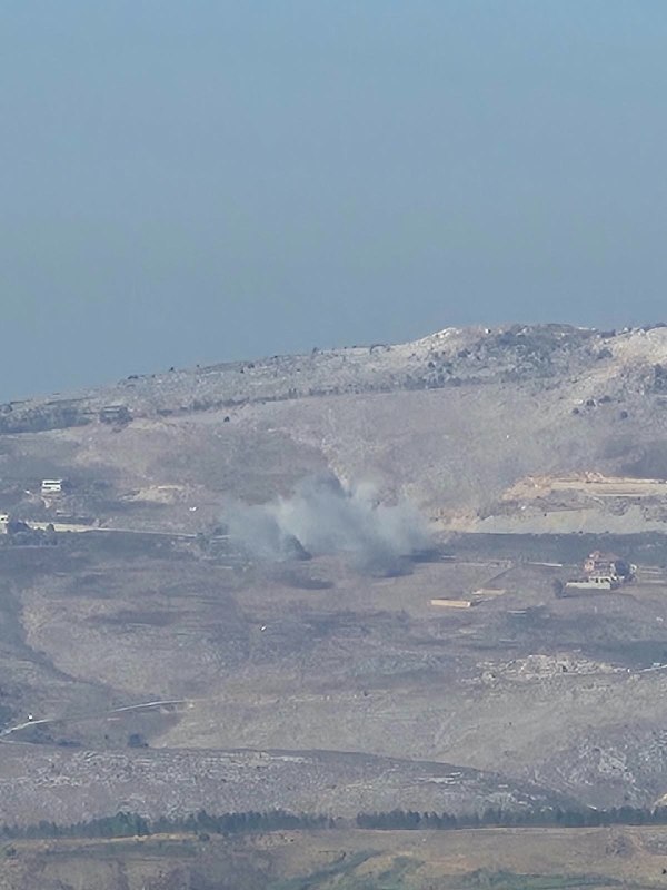 ארטילריה של הכיבוש מכוונת את העיירה כפר תבנית, דרומית ללבנון