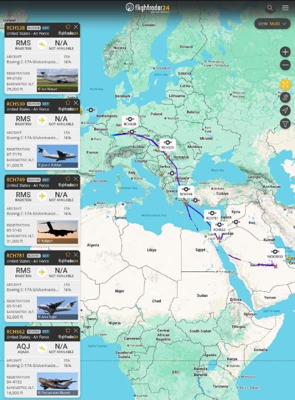 💢〰️🇺🇸🚫 גל טיסות התחבורה האמריקאיות למזרח התיכון
