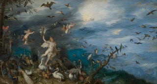 Jan Brueghel the Elder"Air"1611 #BrueghelElderThis picture depicting the allegory of Air is one of a set of four paintings kept in the Lyon museum that illustrate the elements