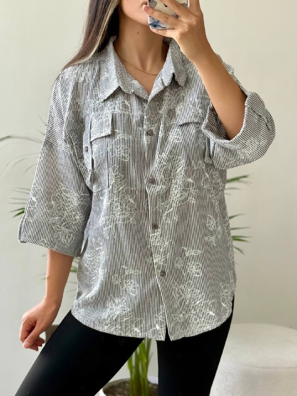 👚توليدی پوشاك زنانه.(مدپوش)(بازار بزرگ تهران): ⚜️کالکشن جدید⚜️🎎:نام کالا: شومیز جیب صلیب 🎨:رنگ بندی :6رنگ 👗:سایز فری (38/44)🛒:حداقل سفارش:6عدد🧶:جنس:پنبه زارا پرینتی💵قی