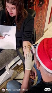 聖誕節去紋身的可要看清楚了！#meme #memes #meme梗图 #MEME #MEMES #梗图#metalmeme #metalmemes #Metalmemes#不一样的圣诞