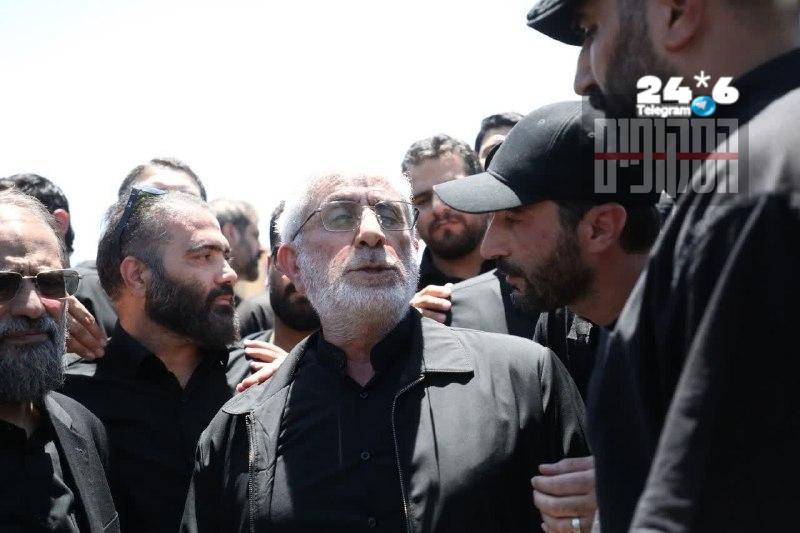 🇮🇱 אסמעאיל קאאני, מפקד כוח קודס במשמרות המהפכה, הגיע מעיראק למשהד יחד עם ארונו של עלי ח'אמנאי.