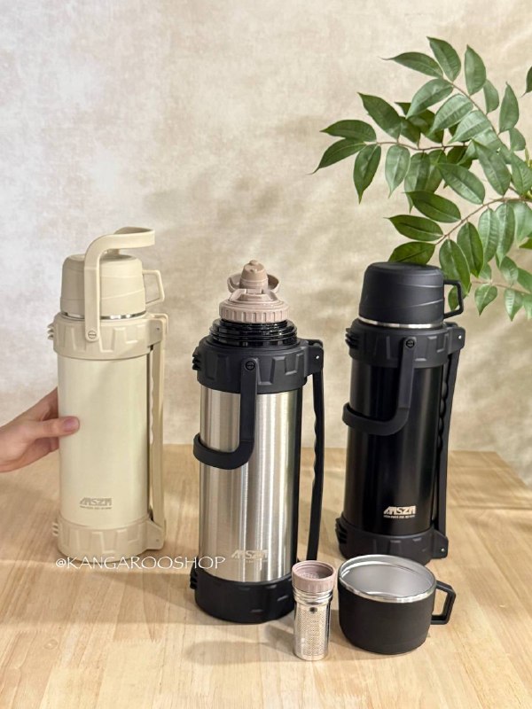Kangarooshop: 🌸 فلاسک کمپینگ کد b244✔️حجم 1600 ml✔️استیل 304✔️ابعاد : 32*8*11 cm✔️دارای جعبه تک✔️📦۲۰ عدد✔️قیمت : ۲/۲۰۰/۰۰۰ ت🆔كانال فرو