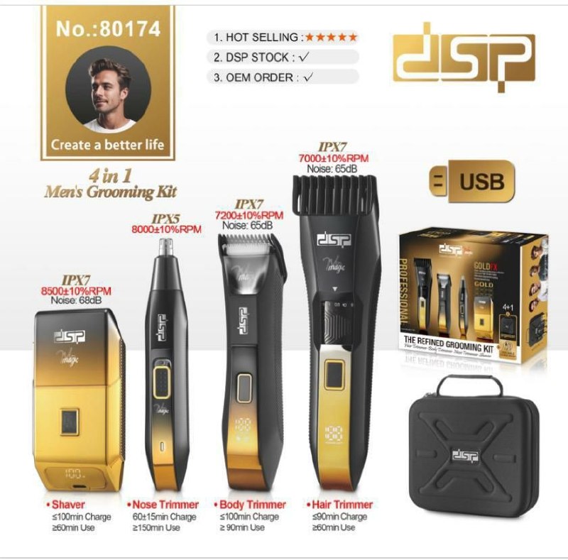 دیوار حراجی های کمپانی چرو: ست اصلاح 4 کاره برند با کیفیت dsp شامل : خط زن ، موزن بینی ، ماشین اصلاح کیفیت عالی قیمت 8300