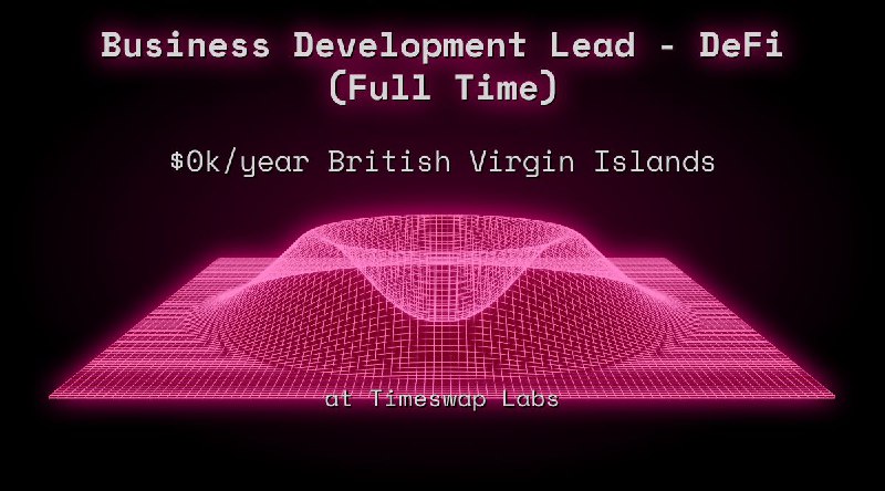 Web3 Business Development Lead - DeFi (Full Time) $0k British Virgin Islands at Timeswap Labs