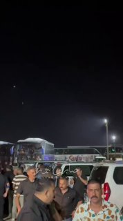 שיירות מחוז בצרה יוצאות לכיוון כרבלא, ירושלים, כדי להשתתף בהלווייתו של האימאם ההרוג.