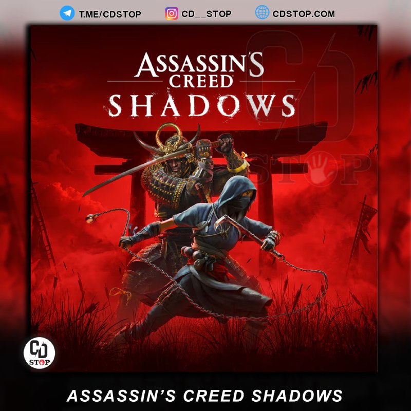 PS4DATA: #اکانت_قانونیAssassin’s Creed Shadowsریجن آمریکاظرفیت اول ⏪ 399.000ظرفیت دوم ⏪ 3.499.000 ظرفیت دوم ⏪ 4.399.000 DELUXEظرف