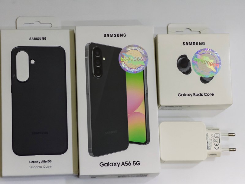 Продается Samsung A56 8/256 официальная Кавказская версия, с фирменным чехлом, наушниками и зарядкой — фото 1