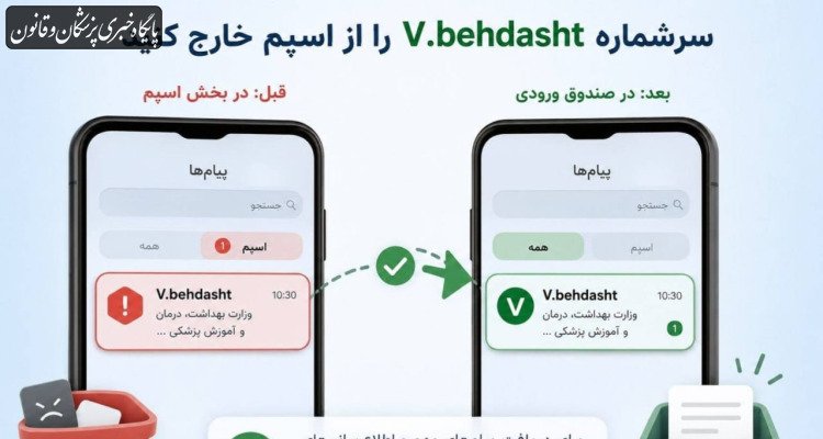 پایگاه خبری پزشکان و قانون (پالنا): 🔹 مرکز روابط عمومی و اطلاع رسانی وزارت بهداشت در اطلاعیهای عنوان کرد🔵 پیامکهای اطلاعرسانی با سرشماره V.behdasht را در