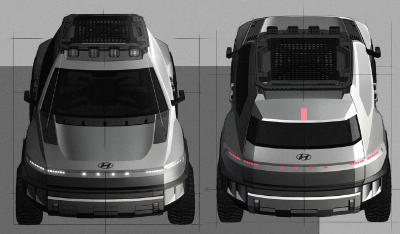 Hyundai опубликовала эскизы нового внедорожника