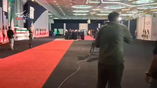 🎦 נוכחות נציגי חזית ההתנגדות מסוריה, לבנון, עיראק, מרוקו, טורקיה והוקרה לגופת המנהיג שנהרג