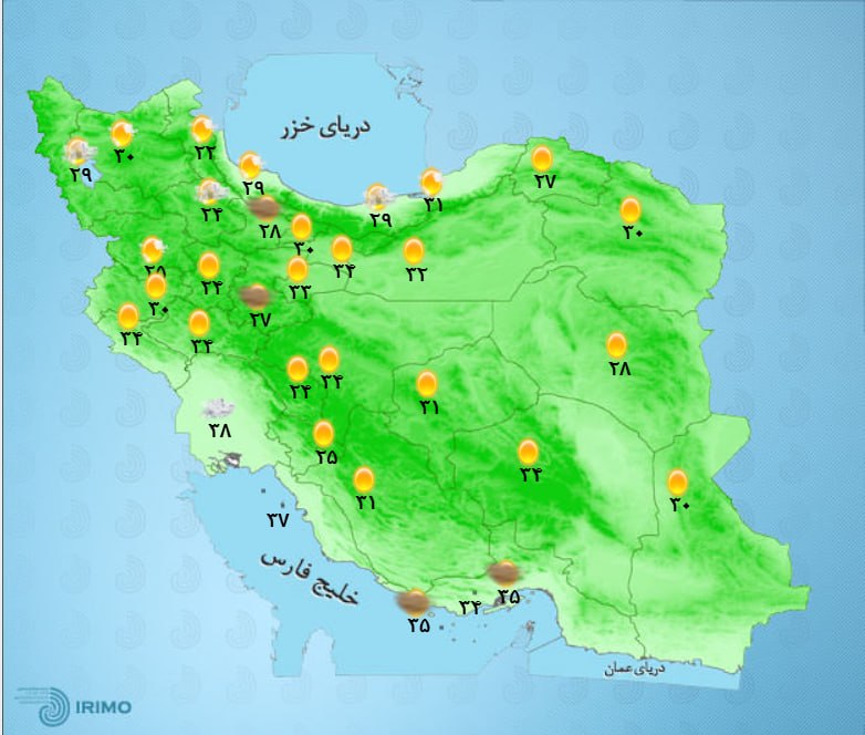 AsreSafar: 🔺احتمال بارش پراکنده در شمال غربسازمان هواشناسی:🔹 در شمال استان هاى آذربايجان شرقى و آذربايجان غربى، اردبيل و ارتفاعات ا
