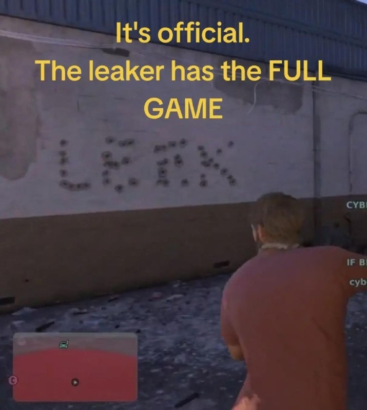 Games DL - گیمز دی ال - GTA VI: 👨💻 هکر CyberLeek در انتهای آخرین ویدیو لیک شده 6️⃣GTA عبارت " Leek" را حک میکنه که نشون میده نسخه کامل این بازی رو در ا