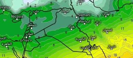 ❄️ درجات الحرارة تصل إلى ٦ درجات مئوية.. موجة برد تقتحم العراق يوم الجمعة السادس من تشرين الثاني.