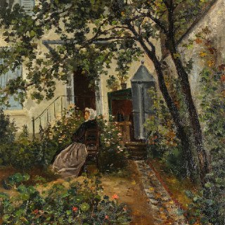 “La Mère de l’artiste dans le Jardin à Montrouge” by Maximilien LuceThe Art Vault