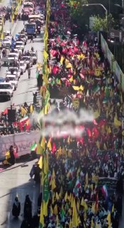 🔺Aerial photos of the glory of the presence of the people in the great Genfada exercise