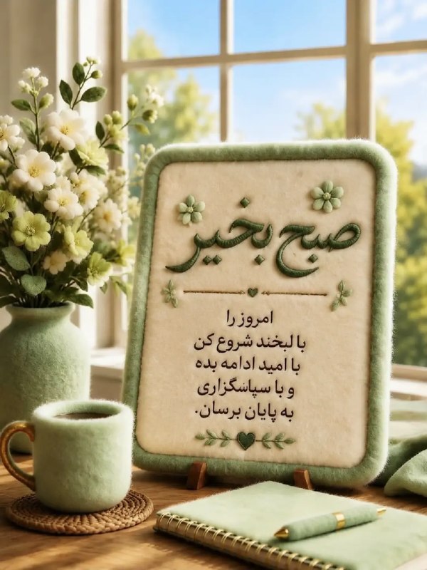 𖣘𖣘 سماع 𖣘𖣘: سلام صبح بخیر 🌸خدایا...امروزمان را پر کن از آرامش،دلمان را لبریز از امید،و زندگی‌مان را سرشار از سلامتی و برکت 🍃✨🍃
