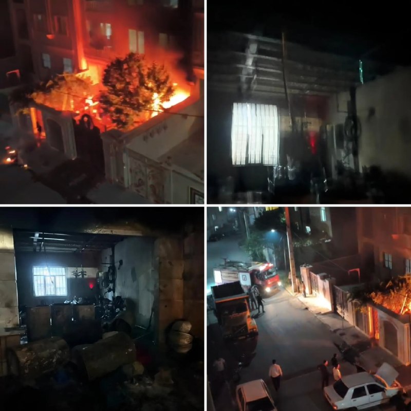 پایگاه خبری تارود: 📸 آتش‌سوزی منزل مسکونی در شهرک بنیاد مسکن شهر آبسرد با حضور آتش‌نشانان مهار شد🔹️حادثه آتش‌سوزی یک منزل مسکونی در شهر آبس
