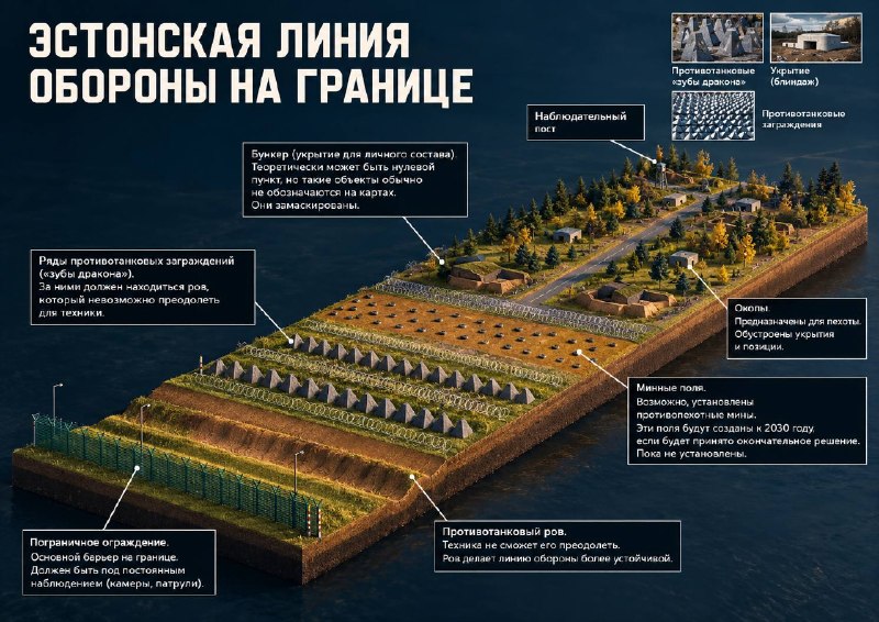 אסטוניה מתכננת לבנות כ-150 בונקרים הגנתיים על הגבול עם רוסיה לפי כוחות ההגנה האסטוניים, הבונקרים נבנים כחלק…