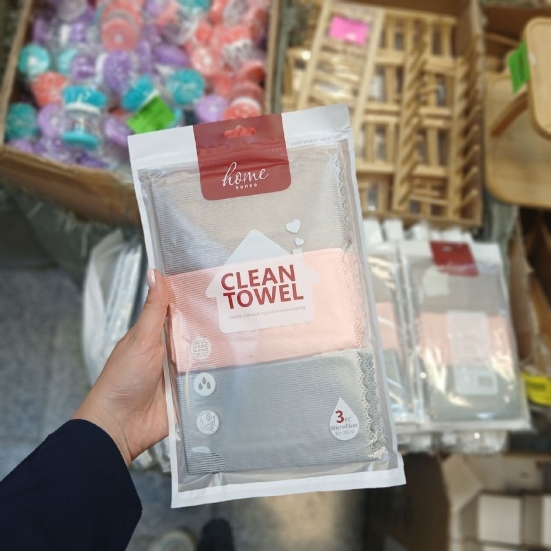 عمده فروشی بازار صالح آباد: ❇️ دستمال شیشه 3 تایی 30*30🔸فروشگاه حاتمی (لنوکس)-----------------✅ اطلاعات تماس:📱09004100925📱09004100926☎️ 02155539402✅