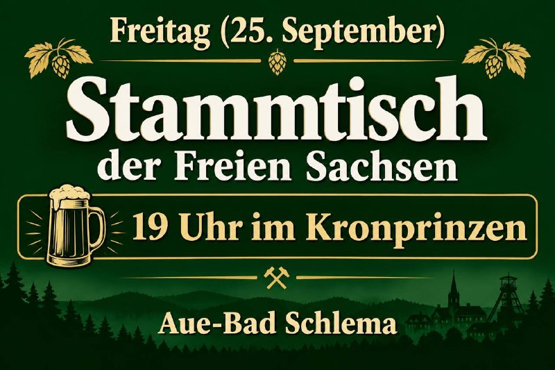Image from a post by Freie Sachsen
