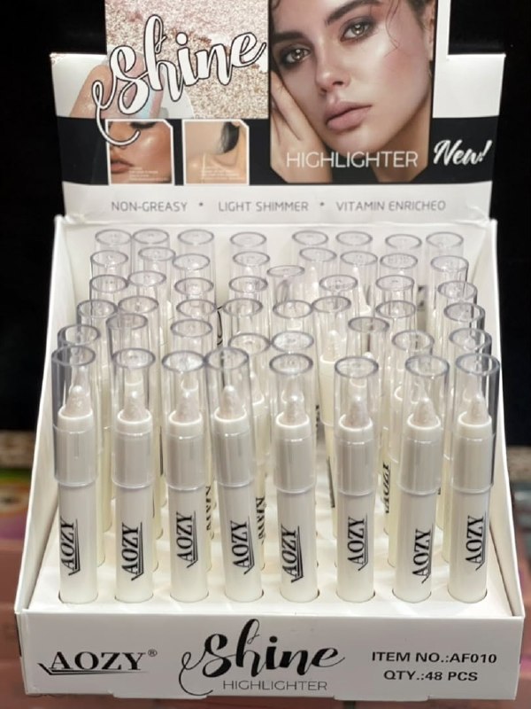 💄پخش عمده آرایشی بهداشتی تٌکتَم 133: ⚜#هایلایتر#آیوزی⚜AOZY010🌟هایلایتر مدادی 🎀تک رنگ🌸شاین دار💯پیچی ⚡️کیفیت عالی 💶قیمت ؟؟؟💬 ID سفارش👇👨🏼‍💻 @pvtoktam133 🦅 t.me/
