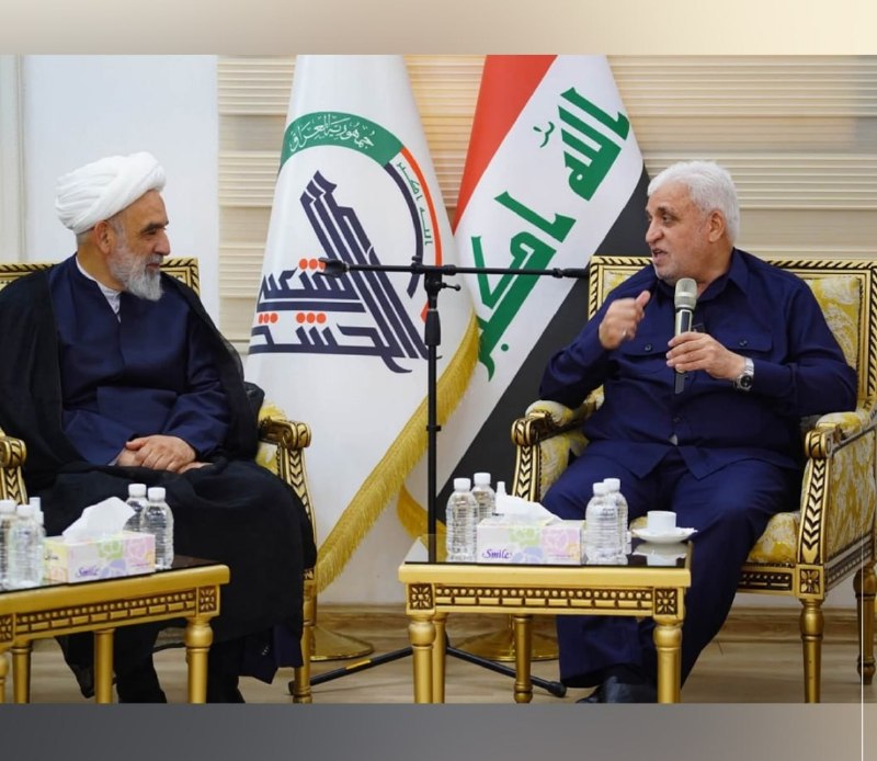 خبرازما: 🟡 قدردانی فرستاده ویژه رهبر انقلاب اسلامی از دولت و ملت عراق برای مشارکت در مراسم تشییع قائد شهید امت🔸 فالح الفیاض، رئیس