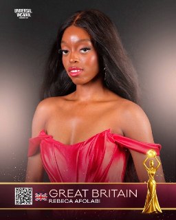 Великобритания выбрала представительницу для Universal Woman 2026По результатам финального этапа, официальным лицом страны на мировом первенстве стала участница нигерийского происхождения Ребекка АфолабиУроженка США Ребекка Афолаби представит страну на меж