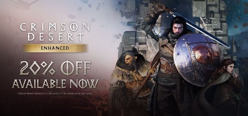 Hezar Game | هزار گیم: 🇰🇷 آپدیت Crimson Desert Enhanced به صورت رایگان برای نسخه پایه در دسترسه و الان قابل دانلوده!این آپدیت کات‌سین‌ها و لحظا