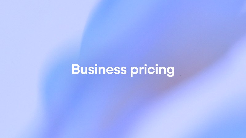 Business Pricing